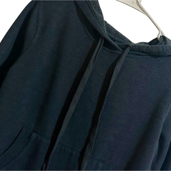 90 Degrees Lux Crop Blue Hoodie - Picture 3 of 7